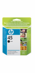 51645A Veľká čierna atramentová tlačová kazeta HP 45