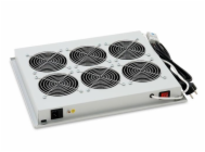 TRITON Ventilační jednotka horní (spodní), 4 ventilátory-230V/60W, termostat, šedá