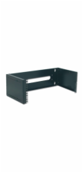 Digitus Patch-Halter zur Wandmontage, 483mm (19) (schwarz, 4 HE, tiefenverstellbar 250mm - 430mm)