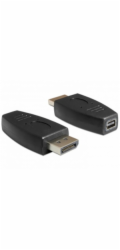 Delock adaptér Displayport samec > Displayport mini samice, černá