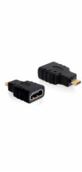 DeLOCK Adapter micro HDMI-D Stecker -> A Buchse (schwarz)