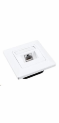 Zásuvka Solarix CAT6 STP 1 x RJ45 pod omítku bílá