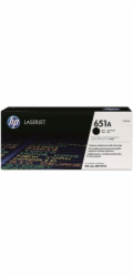 HP 651A Black LJ Toner Cart, CE340A (13,500 pages)