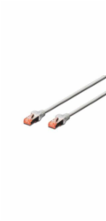 Digitus Patch Cable, S-FTP, CAT 6, AWG 27/7, LSOH, Měď, šedý 1m