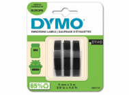 1x3 Dymo Embossing Labels 9mm black