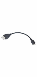 GEMBIRD Kabel USB 2.0 A-Micro B, OTG, 15cm (F/M, pro tablety a smartphone)