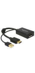 Delock - Nástroj pro převod videa - HDMI - DisplayPort - černá - maloobchod