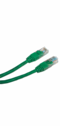 Patch kabel UTP cat 5e, 0,5m - zelený