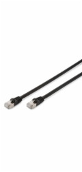 CAT 6 S-FTP outdoor patch cable, Cu, PE, AWG 27/7, length 2 m, black sheath color