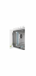 DIGITUS 12U nástěnná skříňka, venkovní, IP55 713x600x600 mm, barva šedá (RAL 7035)