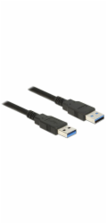 Delock Kabel USB 3.0 Typ-A samec > USB 3.0 Typ-A samec 0,5 m černý