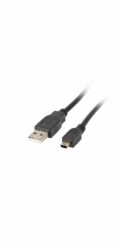 Lanberg USB kabel USB 2.0 MINI KABEL AM-BM5P (CANON) ČERNÝ FERIT 1,8M LANBERG CA-USBK-11CC-0018-BK - CA-USBK-11CC-0018-BK