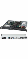 SUPERMICRO mini1U chassis, 2x 3,5" fixed HDD (nebo s MCP-220-00044-0N 2x2,5"), mechanika volitelná (slim), 350W (80PLUS 