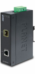Planet IGT-805AT konvertor 1x 100/1000Base-T,1x SFP 100/1000-X, ESD+EFT, IP30, -40 až 75°C