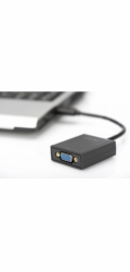 Digitus Adaptér USB 3.0 na VGA, vstupní USB 1080p, výstupní VGA