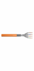 Digitus DK-1743-VH-10 Instalační, CAT 7 S-FTP, 1200 MHz Dca (EN 50575), AWG 23/1, 1000m, oranžový Digitus Instalační kabel CAT 7 S-FTP, 1200 MHz Dca (EN 50575), AWG 23/1, 1000 m buben, simplex, barva 
