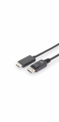 Digitus Assmann AK-340303-020-S DIGITUS DisplayPort Adapter Cable DP - HDMI Type A St / St 2.0m w / War. DP 1.2 HDMI 2.0 4K / 60Hz CE black
