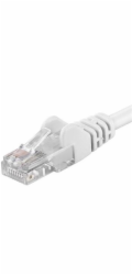 Patch kabel UTP cat 5e, 0,25m - bílý