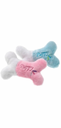 Karlie  Hračka plyšová pískací kost Puppy 13cm