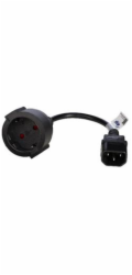 Akyga prodlužovací napájecí kabel CEE 7/4/C14 15cm 