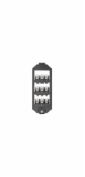 Digitus Bodentankhalter für Keystone Module, 3-fach (schwarz, für OBO-Ackermann GES9)