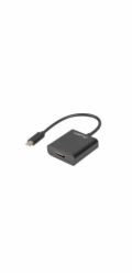 Lanberg USB adaptér Lanberg USB TYP-C (M) -HDMI (F) adaptér 15cm Černý