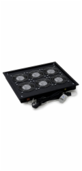 Vent.j. horní(spodní) 6x ventilátor 220V/138W čer.
