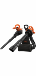 BLACK+DECKER 3v1 elektrický vysavač listí BEBLV290-QS, vysavač listí/foukač listí