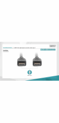 Digitus HDMI Ultra High Speed Anschlusskabel, mit Ethernet, UHD 8K (schwarz, 3 Meter)
