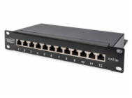 Digitus DN-91612S-EA 12 portů síťový patch panel 254 mm (10) CAT 6A 1 U vícebarevná osazený