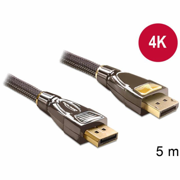 Delock 82773 Displayport kabel samec - samec 5 m PREMIUM
