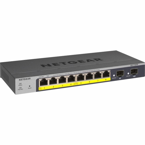 Netgear GS110TP v3, přepínač
