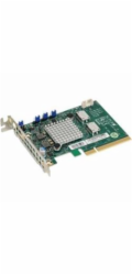 Supermicro AOC-SLG3-2E4T-O Supermicro dual-Port Gen-3 Internal NVMe Host Bus Adapter / retimer (2x Oculink)