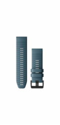 Garmin Řemínek QuickFit 26 mm, silikonový, modrý, černá přezka