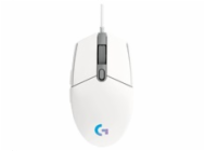 Logitech herní myš G102 LIGHTSYNC/ optická/ 6 tlačítek/ 8000dpi/ USB/ bílá