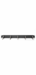 Digitus Kabelrangierpanel mit Stahlbügeln für 483 mm (19)-Schränke (schwarz, 1 HE)