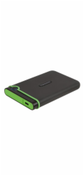 TRANSCEND 4TB StoreJet 25M3C SLIM, 2.5”, USB-C (3.1 Gen 1) Externí Anti-Shock disk, tenký profil, šedo/zelený