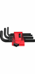 Wera Sada imbusových klíčů 950/9 Hex-Plus 7, 9dílná (černá, s pojistnou sponou, povrch BlackLaser)