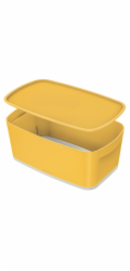 LEITZ Úložný box s víkem  MyBox Cosy, velikost S, teplá žlutá