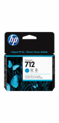 HP Azurová inkoustová kazeta č. 712 (3ED67A)