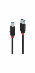 Lindy USB 3.2 Gen 1 aktivní kabel Slim, USB-A samec na USB-B samec (černý, 10 metrů)