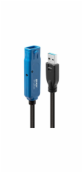 Lindy USB 3.2 Gen 1 aktivní prodlužovací kabel Pro, USB-A samec > USB-A samice (černý, 8 metrů)
