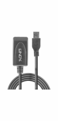 Lindy USB 3.2 Gen 1 aktivní prodlužovací kabel, USB-A samec > USB-A samice (černý, 5 metrů)