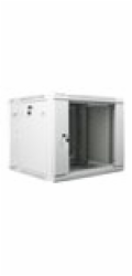 Lanberg závěsná šatní skříň dvoudílná 19 9U 600x600 šedá (WF02-6609-10S)