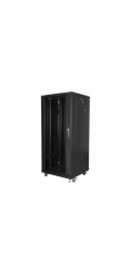 LANBERG Volně stojící skříň 19" 27U/600x600 (v rozloženém stavu) černá (RAL9004)  