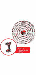 Einhell Professional akumulátorový příklepový vrtací šroubovák TP-CD 18/50 Li-i BL, 18 V (červeno-černý, 2x Li-ion baterie 2,0 Ah)