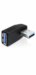 DeLock adaptér USB 3.0 samec - USB 3.0 samice pod úhelem 270° horizontálně