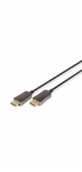 Digitus DisplayPort AOC Hybrid Glasfaserkabel, UHD 8K (schwarz, 20 Meter)