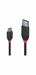 Lindy USB 3.2 Gen 2 kabel, USB-A samec > USB-C samec, černý