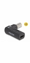 Delock Adaptér na kabel na nabíjení laptopu, ze zásuvky USB Type-C na zástrčku IBM 7,9 x 5,5 mm, úhlový 90°